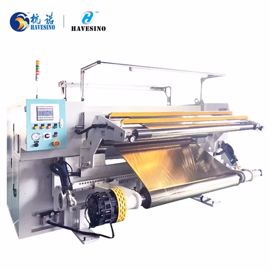  Hochgeschwindigkeits-Schneide-/Aufwickelmaschine, Rollenschneider für Jumbo-Rollen in flexibler Verpackung, BOPP Pet CPP-Papier-Klebeetikettenschneider, max.  500 MPM